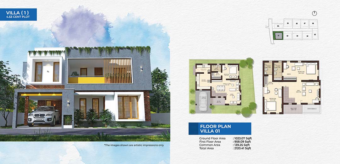 Anant Floor Plan - Villa 1