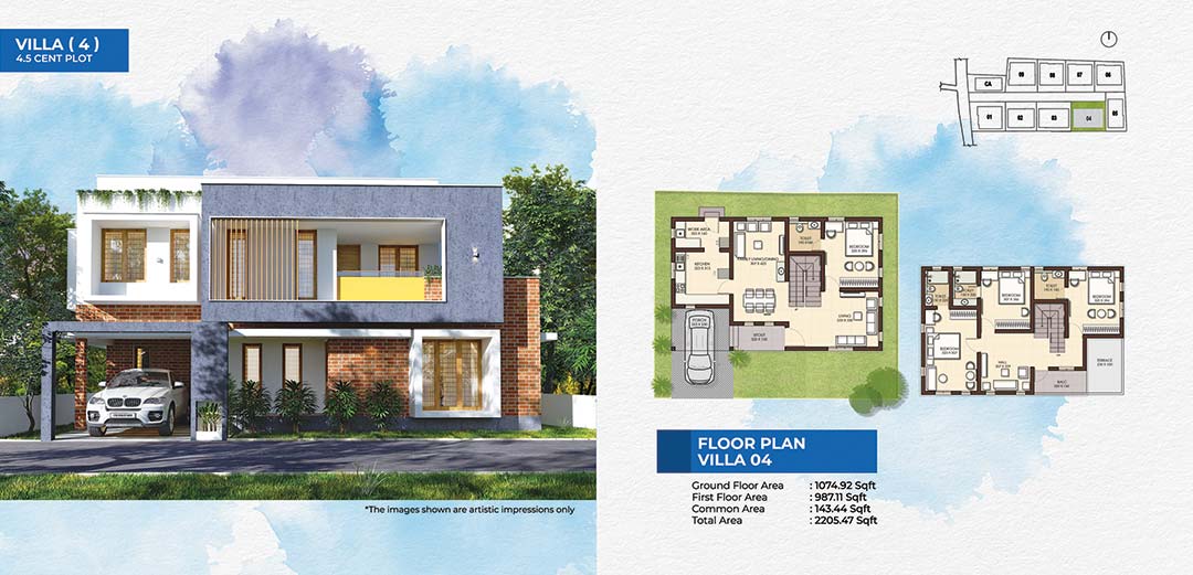 Anant Floor Plan - Villa 4