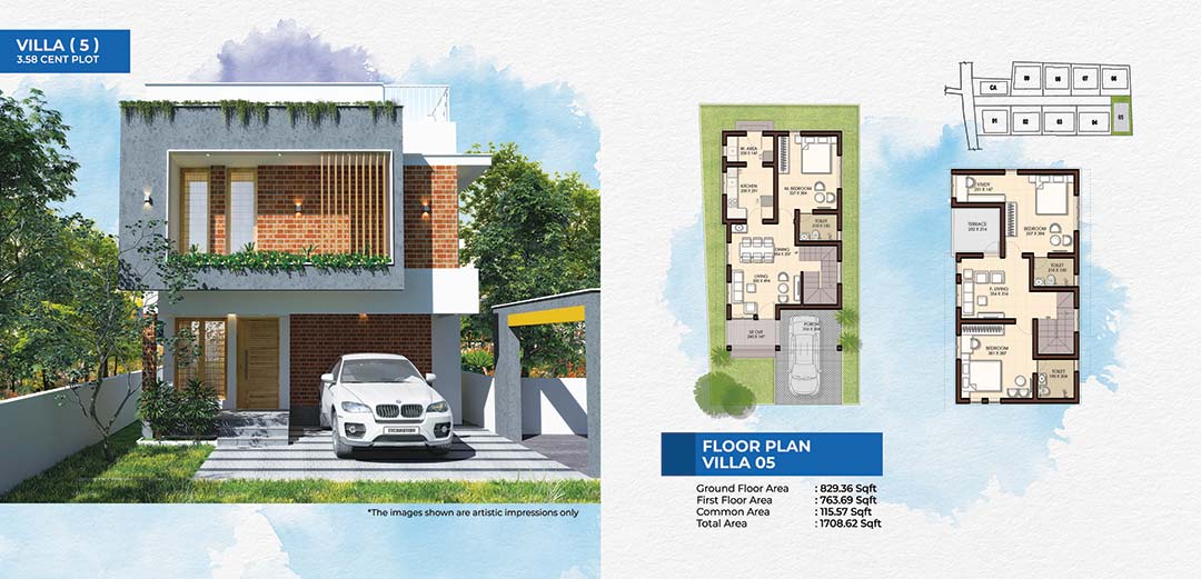 Anant Floor Plan - Villa 5