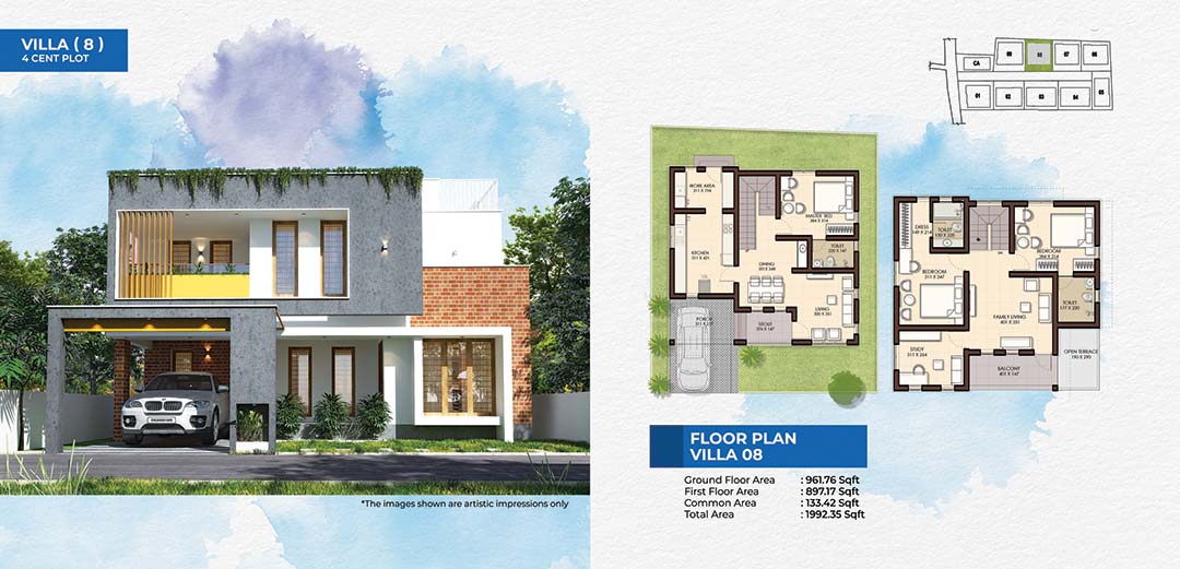 Anant Floor Plan - Villa 8