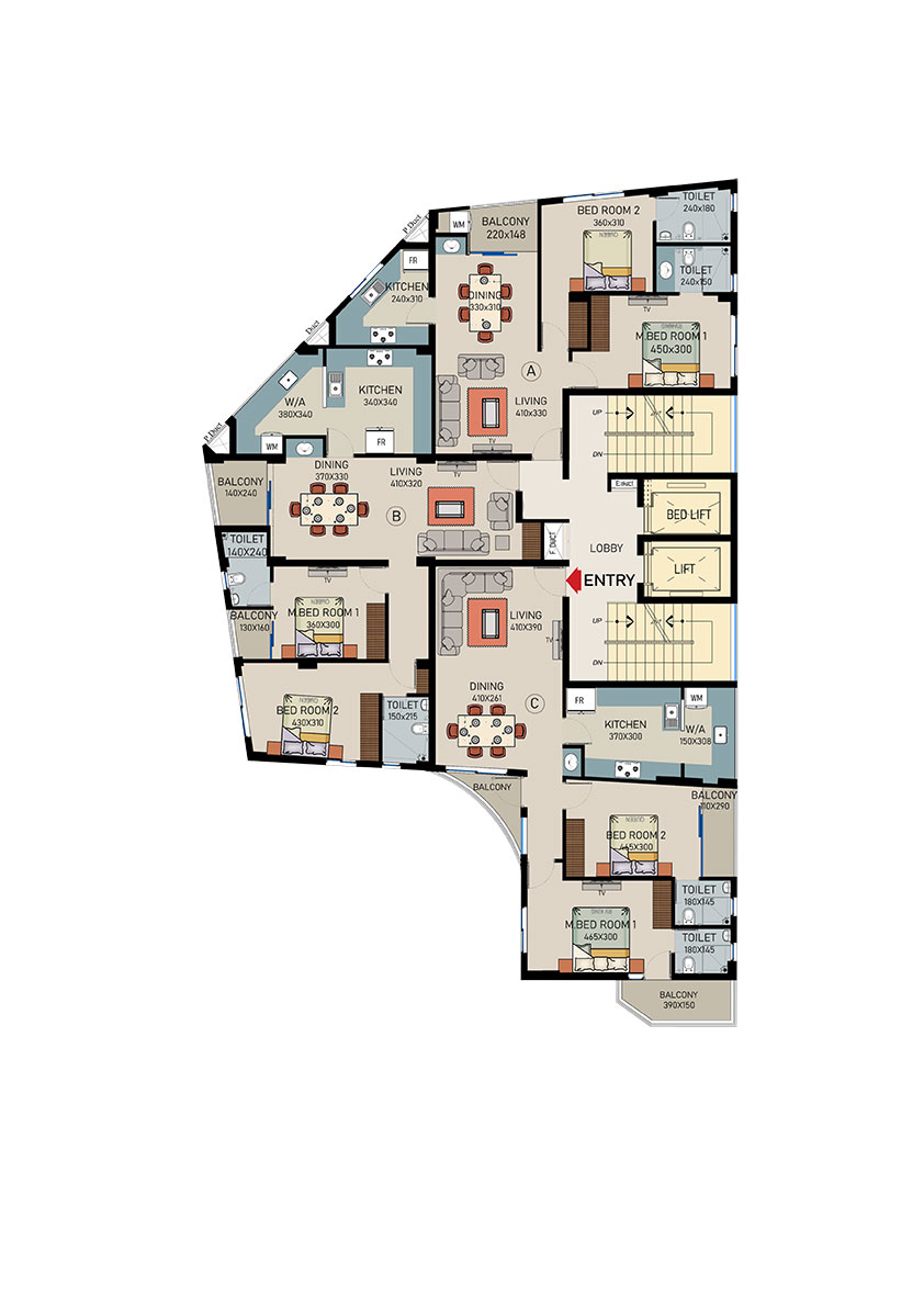 Floor Plan 1st to 3rd