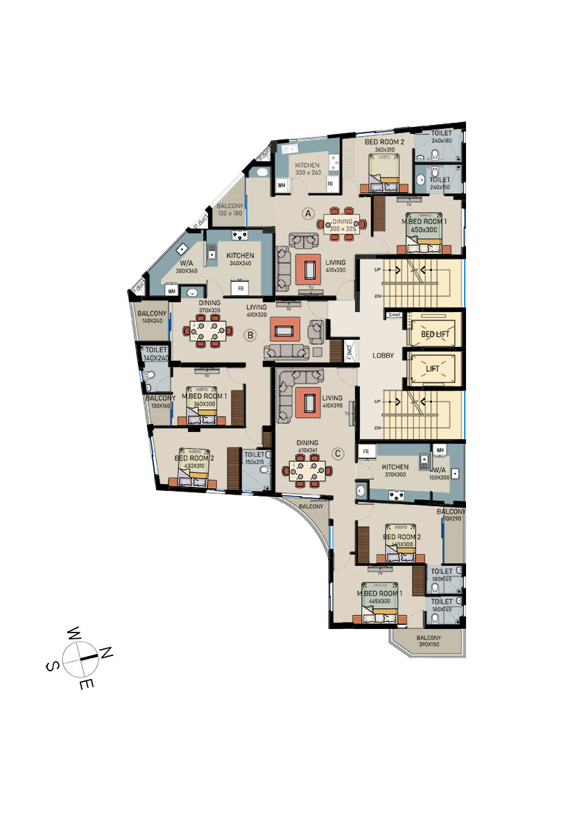 Typical Floor Plan 1st to 3rd
